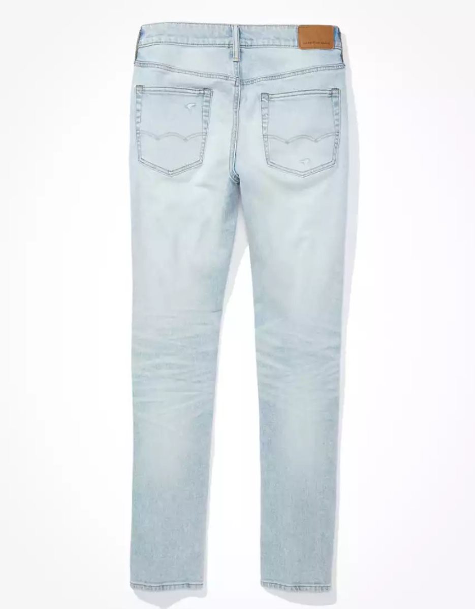 Jean American Eagle AE AirFlexUltrasoft Patched Athlétiques Mince Multicolore Homme | XIH-00552845